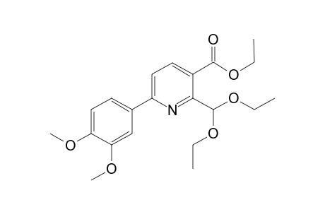 Ethyl 2-Diethoxymethyl-6-(3,4-dimethoxyphenyl)nicotinates