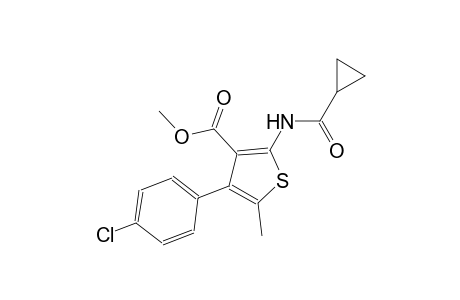 methyl 4-(4-chlorophenyl)-2-[(cyclopropylcarbonyl)amino]-5-methyl-3-thiophenecarboxylate
