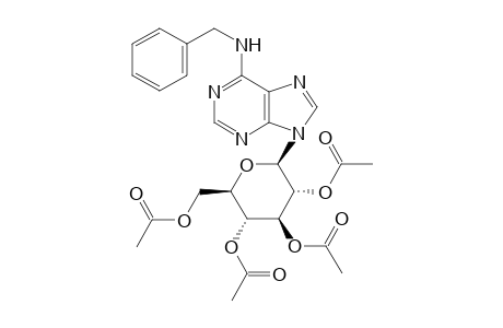 (2R,3R,4S,5R,6R)-2-(acetoxymethyl)-6-(6-(benzylamino)-9H-purin-9-yl)tetrahydro-2H-pyran-3,4,5-triyl triacetate