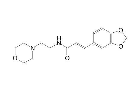 (2E)-3-(1,3-benzodioxol-5-yl)-N-[2-(4-morpholinyl)ethyl]-2-propenamide