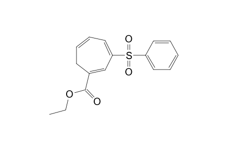 Ethyl 3-(Phenylsulfonyl)cyclohepta-1,3,5-triene-1-carboxylate