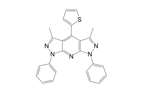 1,7-dihydro-3,5-dimethyl-1,7-diphenyl-4-(2-thienyl)diprazolo[3,4-b:4',3'-e]-pyridine
