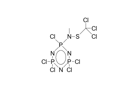 Monokis(N-trichloromethylthio-methylamido)-pentachloro-cyclotriphosphazatriene