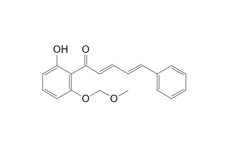(2E,4E)-1-[2-(methoxymethoxy)-6-oxidanyl-phenyl]-5-phenyl-penta-2,4-dien-1-one