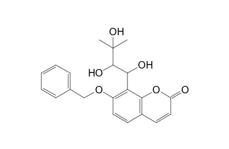 7-Benzyloxy-8-(1,2,3-trihydroxy-3-methylbutyl)coumarin