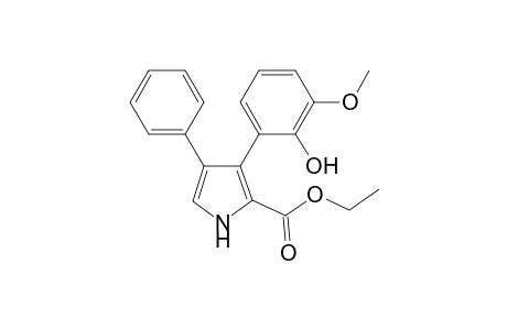 Ethyl 3-(2-hydroxy-3-methoxyphenyl)-4-phenyl-1H-pyrrole-2-carboxylate