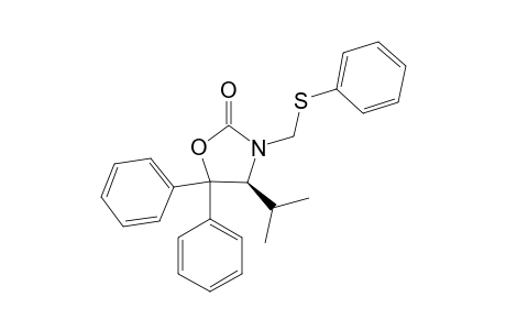 (S)-4-ISOPROPYL-5,5-DIPHENYL-3-(PHENYLSULFANYLMETHYL)-OXAZOLIDIN-2-ONE