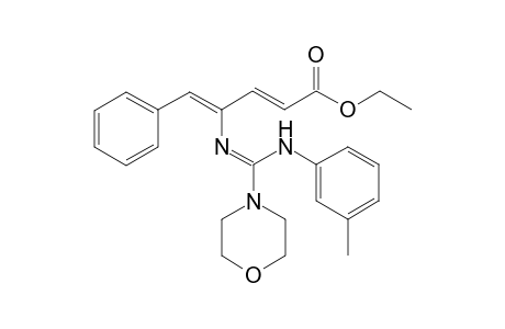 Ethyl 4-((Morpholino(m-tolylamino)methylene)amino)-5-phenylpenta-2,4-dienoate