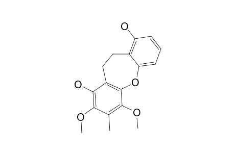 BAUHINOXEPIN_E;5,6-DIHYDRO-4,7-DIHYDROXY-1,3-METHOXY-2-METHYLDIBENZ-[B.F]-OXEPIN