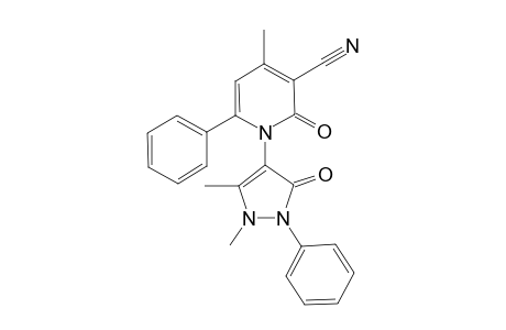 1-(1,5-dimethyl-3-oxo-2-phenyl-2,3-dihydro-1H-pyrazol-4-yl)-4-methyl-2-oxo-6-phenyl-1,2-dihydropyridine-3-carbonitrile