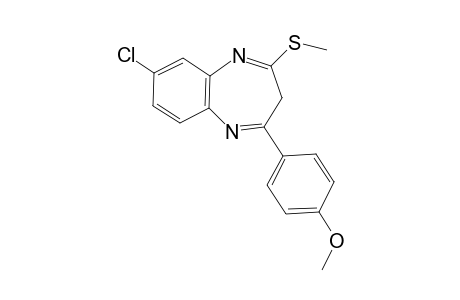 7-Chloro-2-(4-methoxyphenyl)-4-(methylthio)-3H-benzo[b][1,4]diazepine