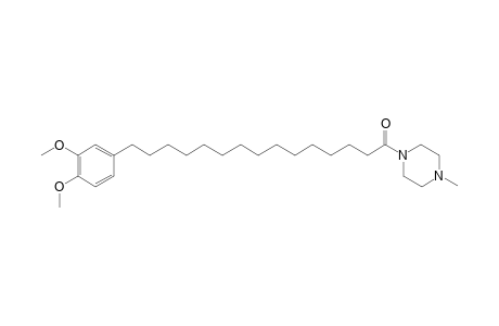 3,4-Dimethoxyphenyl-PA-M15:0 [5-(3,4-Dimethoxyphenyl)pentadecyl-N-methylpiperazinamide]
