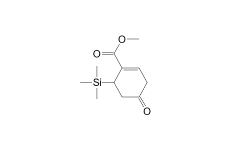 1-Cyclohexene-1-carboxylic acid, 4-oxo-6-(trimethylsilyl)-, methyl ester