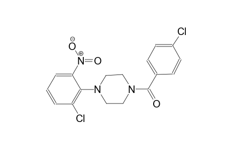 piperazine, 1-(4-chlorobenzoyl)-4-(2-chloro-6-nitrophenyl)-