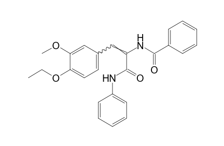 alpha-benzamido-4-ethoxy-3-methoxycinnamanilide