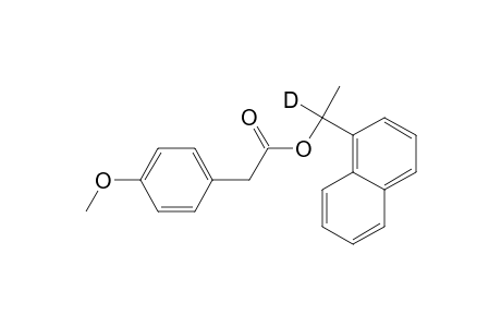 .alpha.-Methyl-.alpha.-deuterio-1-naphthalenylemethyl (4'-methoxyphenyl)acetate
