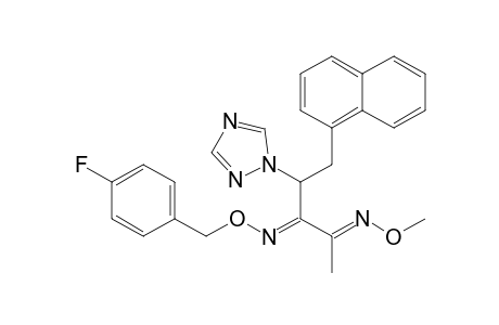 2,3-Pentanedione, 5-(1-naphthalenyl)-4-(1H-1,2,4-triazol-1-yl)-, 3-[O-[(4-fluorophenyl)methyl]oxime] 2-(O-methyloxime)