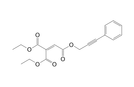 1,1-diethyl 2-(3-phenylprop-2-ynyl) ethene-1,1,2-tricarboxylate