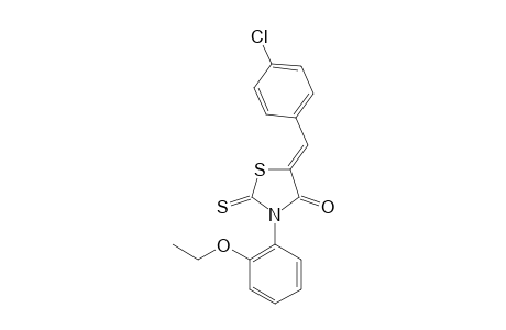 (Z)-5-(4-CHLOROBENZYLIDENE)-3-N-(2-ETHOXYPHENYL)-2-THIOXOTHIAZOLIDIN-4-ONE
