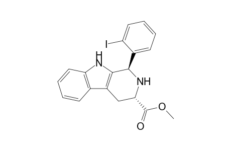 trans-1-(2-Iodopheny)-2,3,4,9-tetrahydro-1H-.beta.-carboline-3-carboxylic acid methyl ester