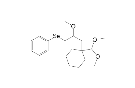 [[3-[1-(dimethoxymethyl)cyclohexyl]-2-methoxy-propyl]seleno]benzene