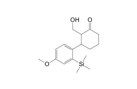 2-Hydroxy(4-methoxy-2-trimethylsilylphenyl)methyl-1-cyclohexanone