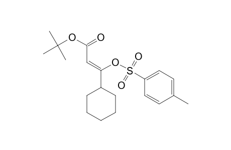 t-Butyl (Z)-3-cyclohexyl-3-[(p-tolylsulfonyl)oxy]-2-propenoate