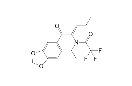 2-Ethylamino-1-(3,4-methylenedioxyphenyl)pentan-1-one TFA/A -2H