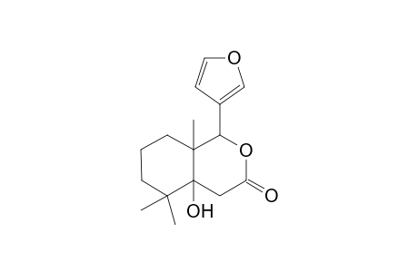 (1RS,8aSR)-1-(3-furyl)-4a-hydroxy-5,5,8a-trimethyloctahydro-2-benzopyran-3-one