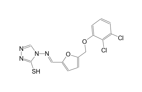 4-[((E)-{5-[(2,3-dichlorophenoxy)methyl]-2-furyl}methylidene)amino]-4H-1,2,4-triazole-3-thiol