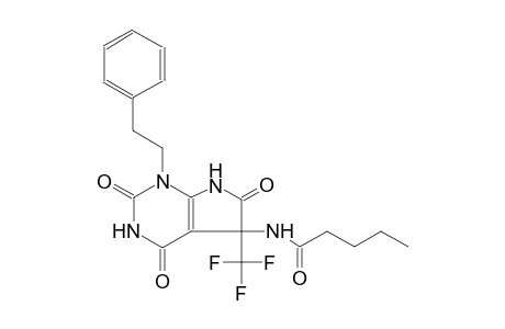 N-[2,4,6-trioxo-1-(2-phenylethyl)-5-(trifluoromethyl)-2,3,4,5,6,7-hexahydro-1H-pyrrolo[2,3-d]pyrimidin-5-yl]pentanamide