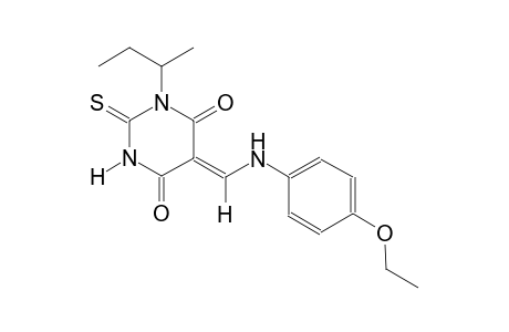 (5Z)-1-sec-butyl-5-[(4-ethoxyanilino)methylene]-2-thioxodihydro-4,6(1H,5H)-pyrimidinedione