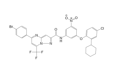 5-(4-bromophenyl)-N-[3-(4-chloro-2-cyclohexylphenoxy)-5-nitrophenyl]-7-(trifluoromethyl)pyrazolo[1,5-a]pyrimidine-2-carboxamide