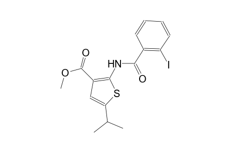 methyl 2-[(2-iodobenzoyl)amino]-5-isopropyl-3-thiophenecarboxylate
