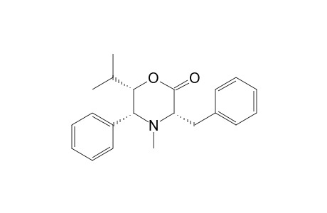 (3S,5R,6S)-3-benzyl-4-methyl-5-phenyl-6-propan-2-ylmorpholin-2-one