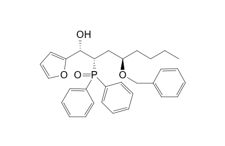 (1S,2S,4R)-4-Benzyloxy-2-diphenylphosphinoyl-1-(2-furyl)octan-1-ol