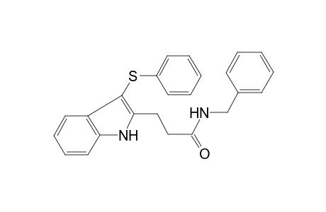 N-Benzyl-3-[3-(phenylsulfanyl)-1H-indol-2-yl]propanamide
