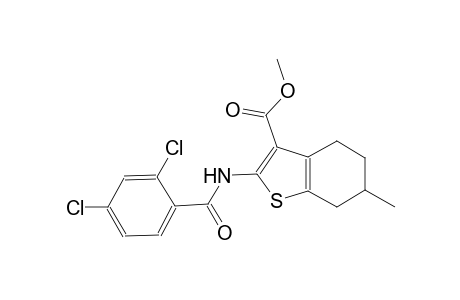 methyl 2-[(2,4-dichlorobenzoyl)amino]-6-methyl-4,5,6,7-tetrahydro-1-benzothiophene-3-carboxylate