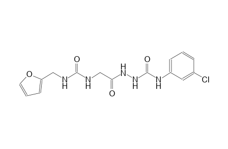 N-(3-chlorophenyl)-2-[({[(2-furylmethyl)amino]carbonyl}amino)acetyl]hydrazinecarboxamide
