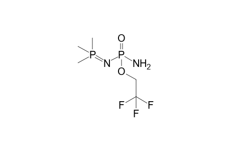 Trimethylphosphazeno-phosphonic acid-(2,2,2-trifluoroethylester)-amide