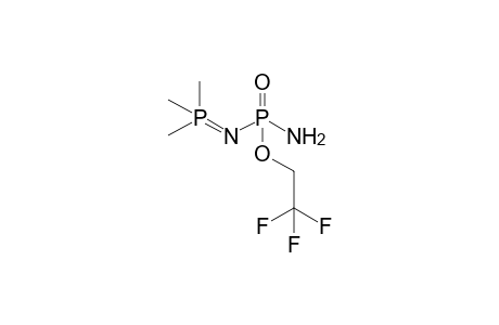 Trimethylphosphazeno-phosphonic acid-(2,2,2-trifluoroethylester)-amide