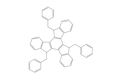 syn-5,10,15-Tris(phenylmethyl)-10,15-dihydro-5H-diindeno[1,2-a;1',2'-c]fluorene