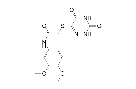 acetamide, N-(3,4-dimethoxyphenyl)-2-[(2,3,4,5-tetrahydro-3,5-dioxo-1,2,4-triazin-6-yl)thio]-