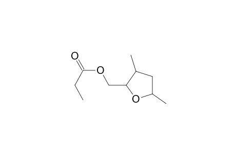 2-Furanmethanol, tetrahydro-3,5-dimethyl-, propanoate