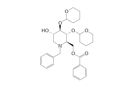 N-Benzyl-2-O-Benzoyl-5-hydroxy-3,4-O-bistetrahydropyranylpiperidine