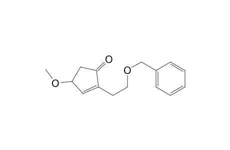 2-Cyclopenten-1-one, 4-methoxy-2-[2-(phenylmethoxy)ethyl]-, (R)-