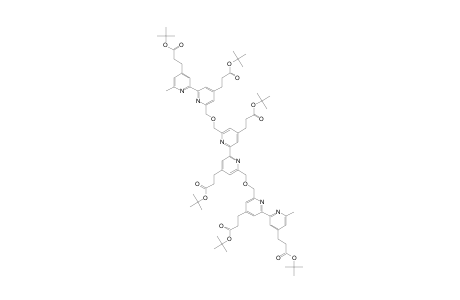 3-[2-[4-(3-tert-butoxy-3-keto-propyl)-6-[[4-(3-tert-butoxy-3-keto-propyl)-6-[4-(3-tert-butoxy-3-keto-propyl)-6-methyl-2-pyridyl]-2-pyridyl]methoxymethyl]-2-pyridyl]-6-[[4-(3-tert-butoxy-3-keto-propyl)-6-[4-(3-tert-butoxy-3-keto-propyl)-6-methyl-2-pyridyl]