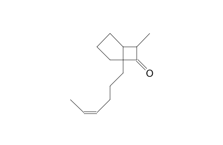 exo-5-(<Z>-4-Hexen-1-yl)-7-methyl-bicyclo(3.2.0)heptan-6-one