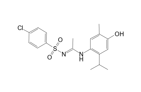 N'-(4-chlorophenyl)sulfonyl-N-(4-hydroxy-2-isopropyl-5-methyl-phenyl)acetamidine