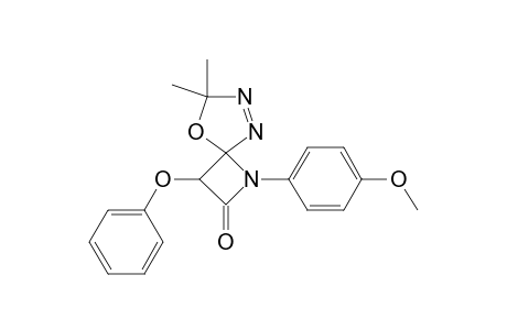 TRANS-1,7,8-TRIAZA-1-[4-METHOXYPHENYL]-6,6-DIMETHYL5-OXA-2-OXO-3-PHENOXYSPIRO-[3,4]-OCT-7-ENE